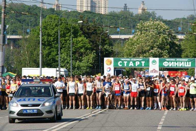 Марафон Лужники собрал около 450 человек на двух дистанциях